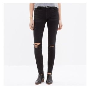 Madewell High Riser Distressed Skinny Jean